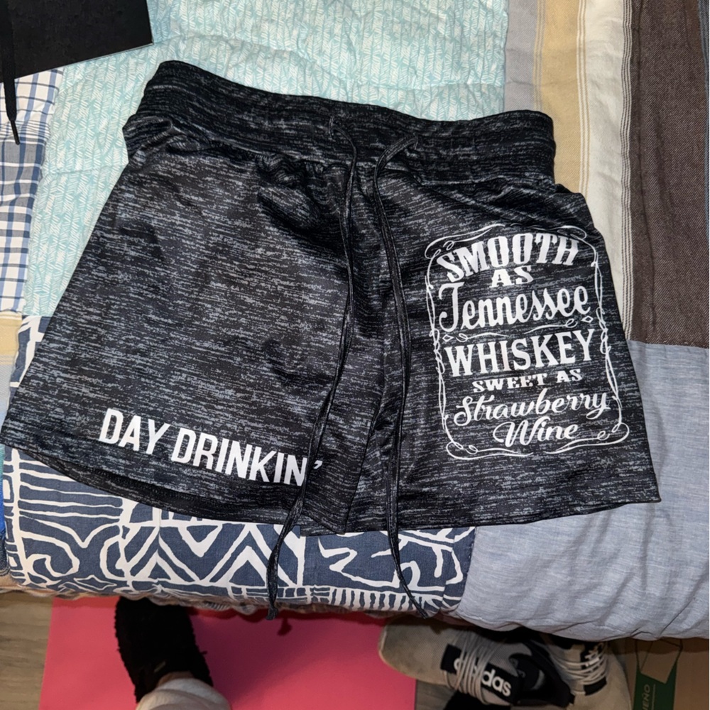 Gray Graphic Lounge Shorts